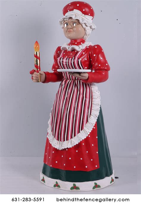 life size mrs santa|life size santa claus.